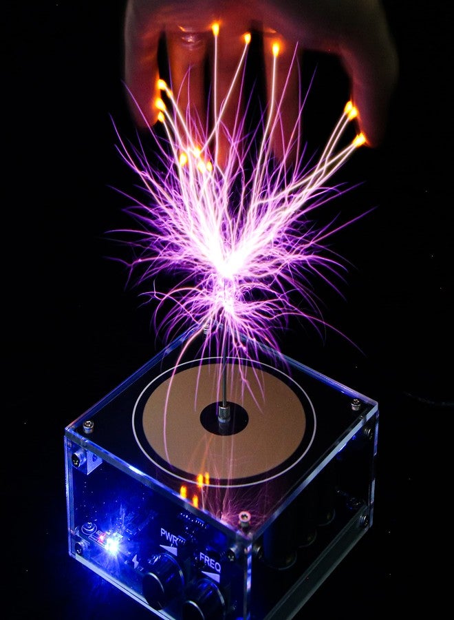 Vastarry Tesla Coil Solid-State Music Tesla Coil Artificial Lightning Desktop Toy Power Wireless Transmission Model Scientific Experiment Tool - Image 2
